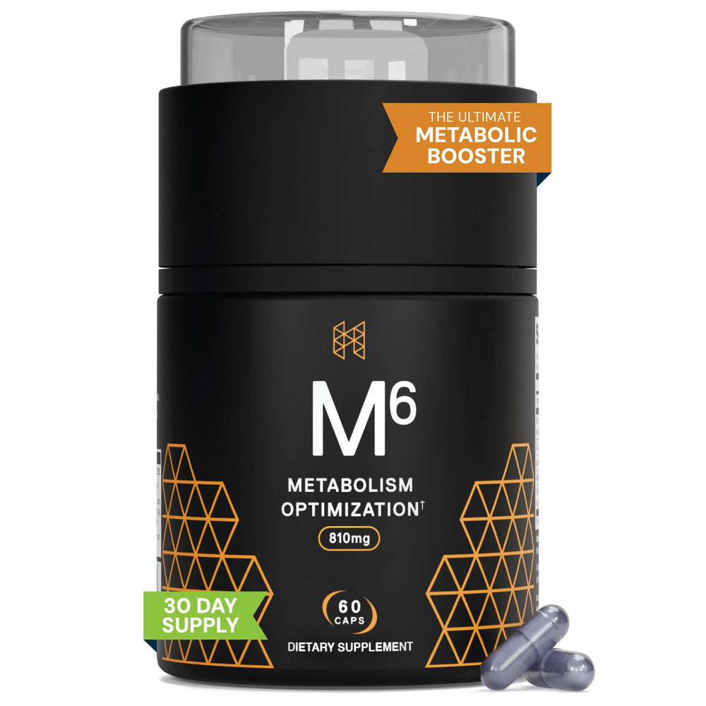 HPN M6 fat burner bottle front for a sleek, energetic look