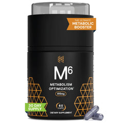 HPN M6 fat burner bottle front for a sleek, energetic look