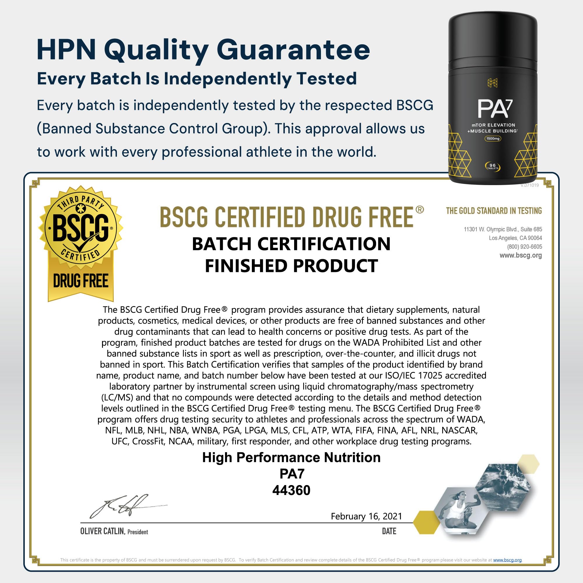 HPN PA(7) 30-day supply packaging demonstrates value and consistency.
