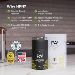 HPN PA(7) in gym scene illustrating performance-focused supplementation.
