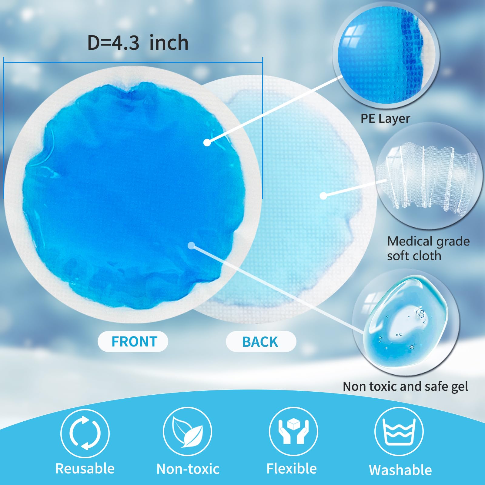 HROOSE neck ice pack delivers targeted cooling to relieve neck tension.