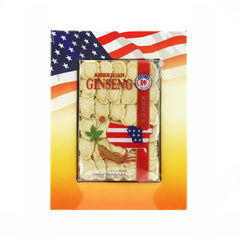 Hsu's American Ginseng Slices box front highlighting premium Wisconsin-grown ginseng.