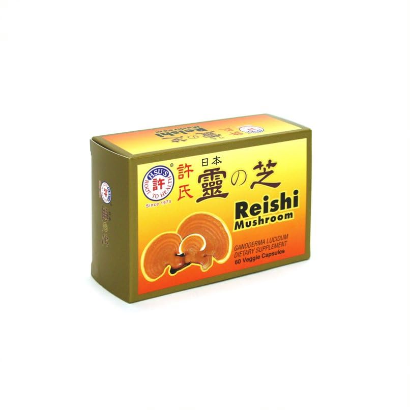 Gift-boxed Reishi capsules ready for thoughtful wellness gifting by Hsu's.