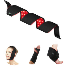 Hsypti red light belt on neck for targeted neck discomfort relief.