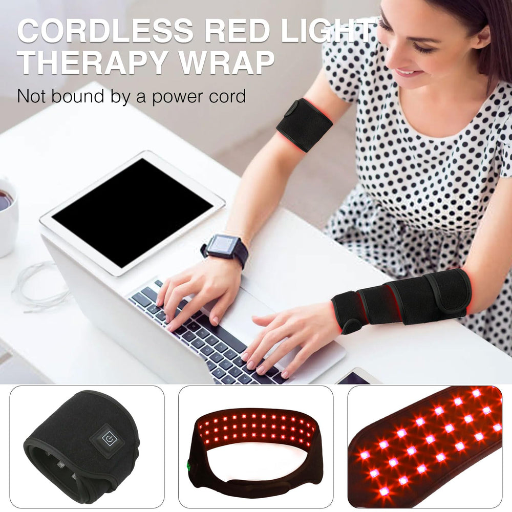 Hsypti red light belt wireless charging enables cordless sessions.
