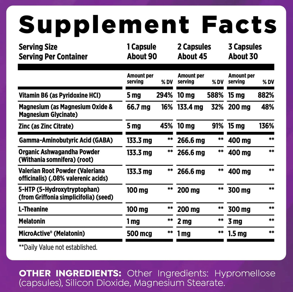 Ingredients scene featuring magnesium glycinate and valerian root in HTLT Delta Sleep.