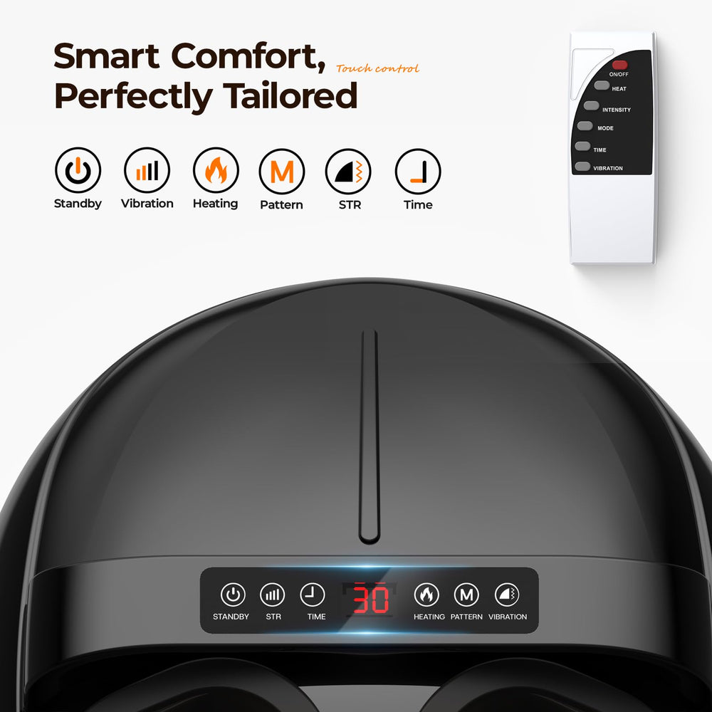 HTM Foot Massager with Heat offers five modes for customizable comfort.