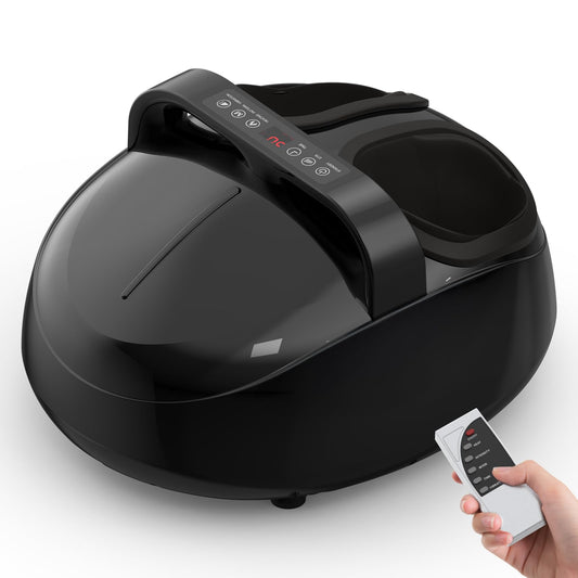 HTM Foot Massager with Heat kneading-rolling at home for spa-like relief.