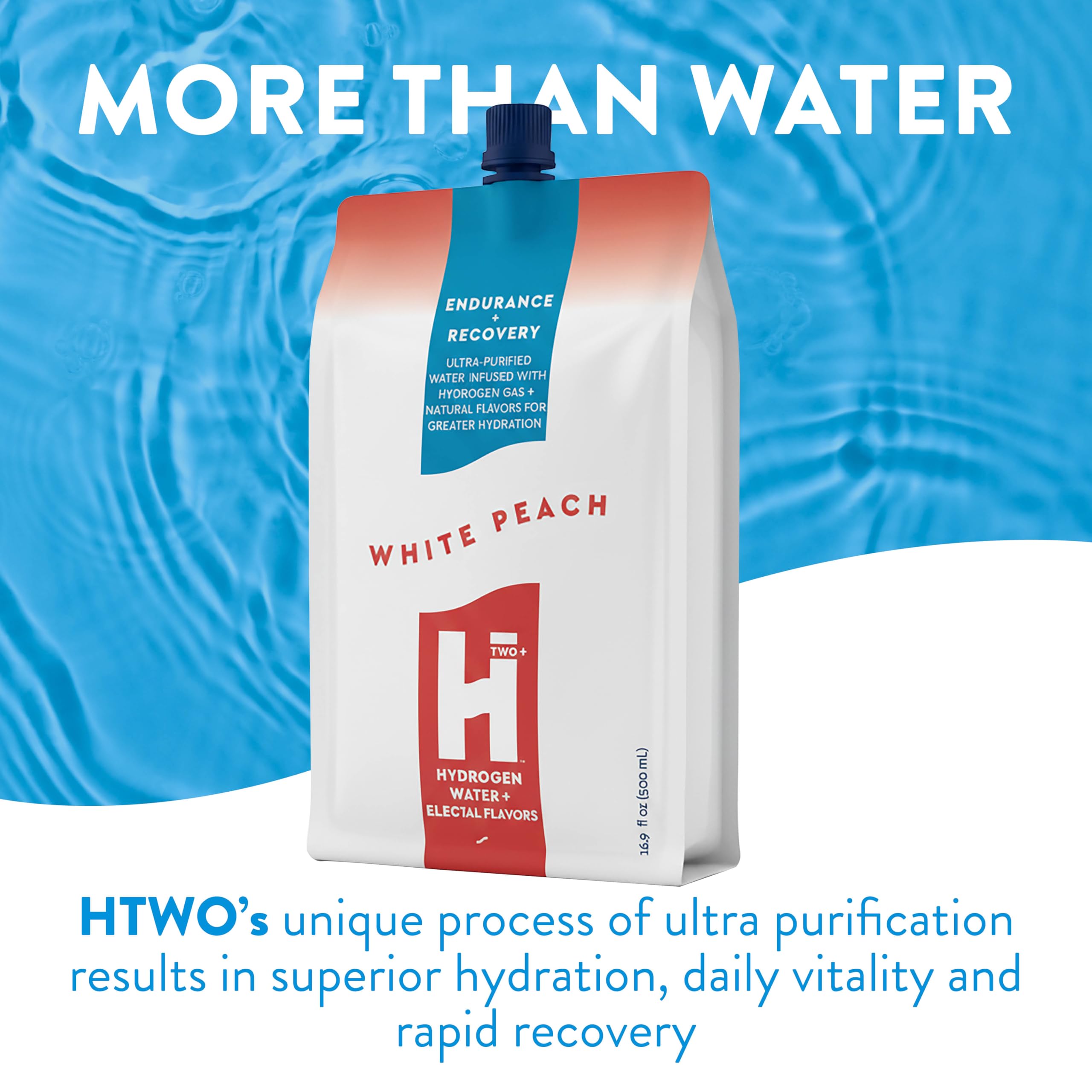 HTWO hydrogen water cap seal preserves hydrogen potency during travel.