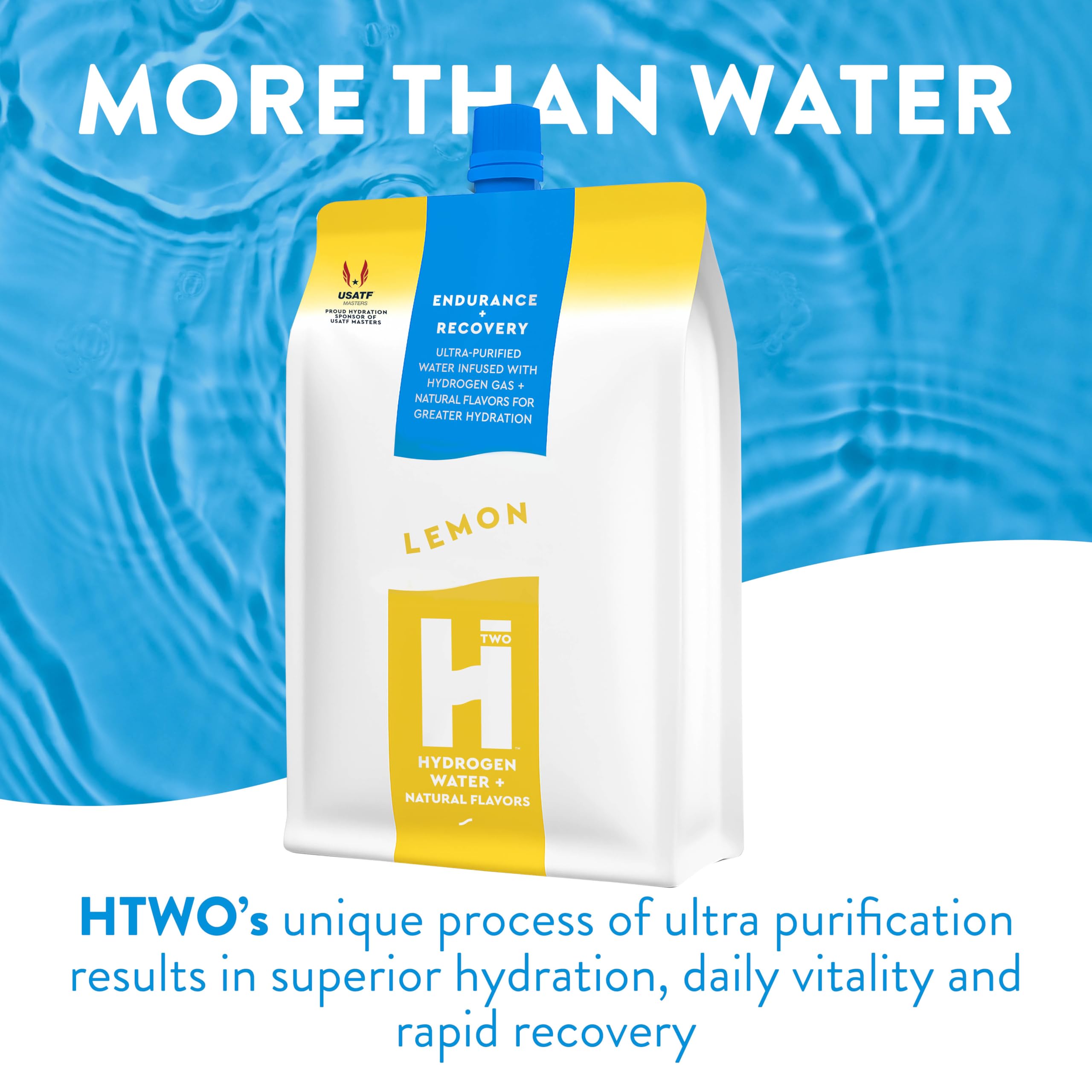 HTWO hydrogen water cap keeps potency with aluminum-lined seal.