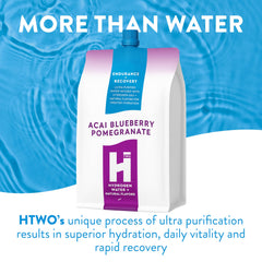 HTWO sealed-cap pouch design helps preserve hydrogen potency during travel.