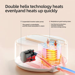 Huadn precise temperature control up to 149°F for personalized comfort.