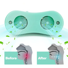 Hualai USB-rechargeable snore device illustrates convenient power for travel or home use.