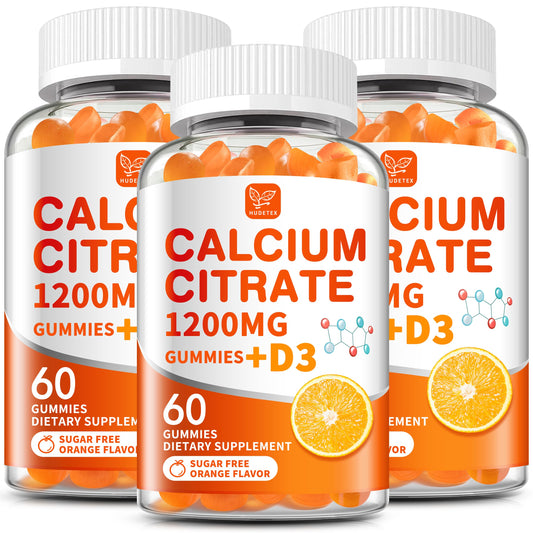Hudetex Calcium Citrate 1200mg bottle for easy daily bone support.