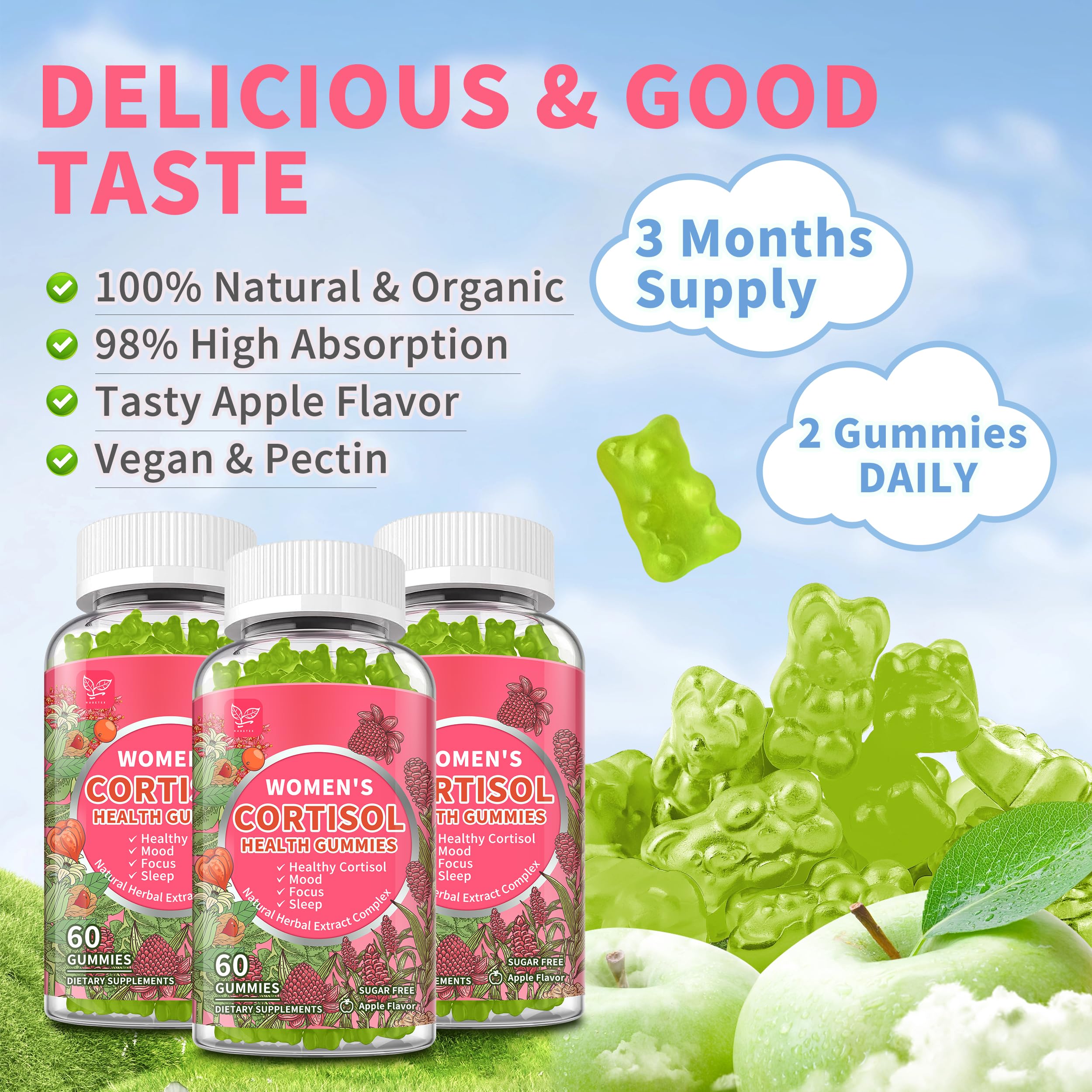 Hudetex cortisol gummies lab-tested label confirms third party quality checks