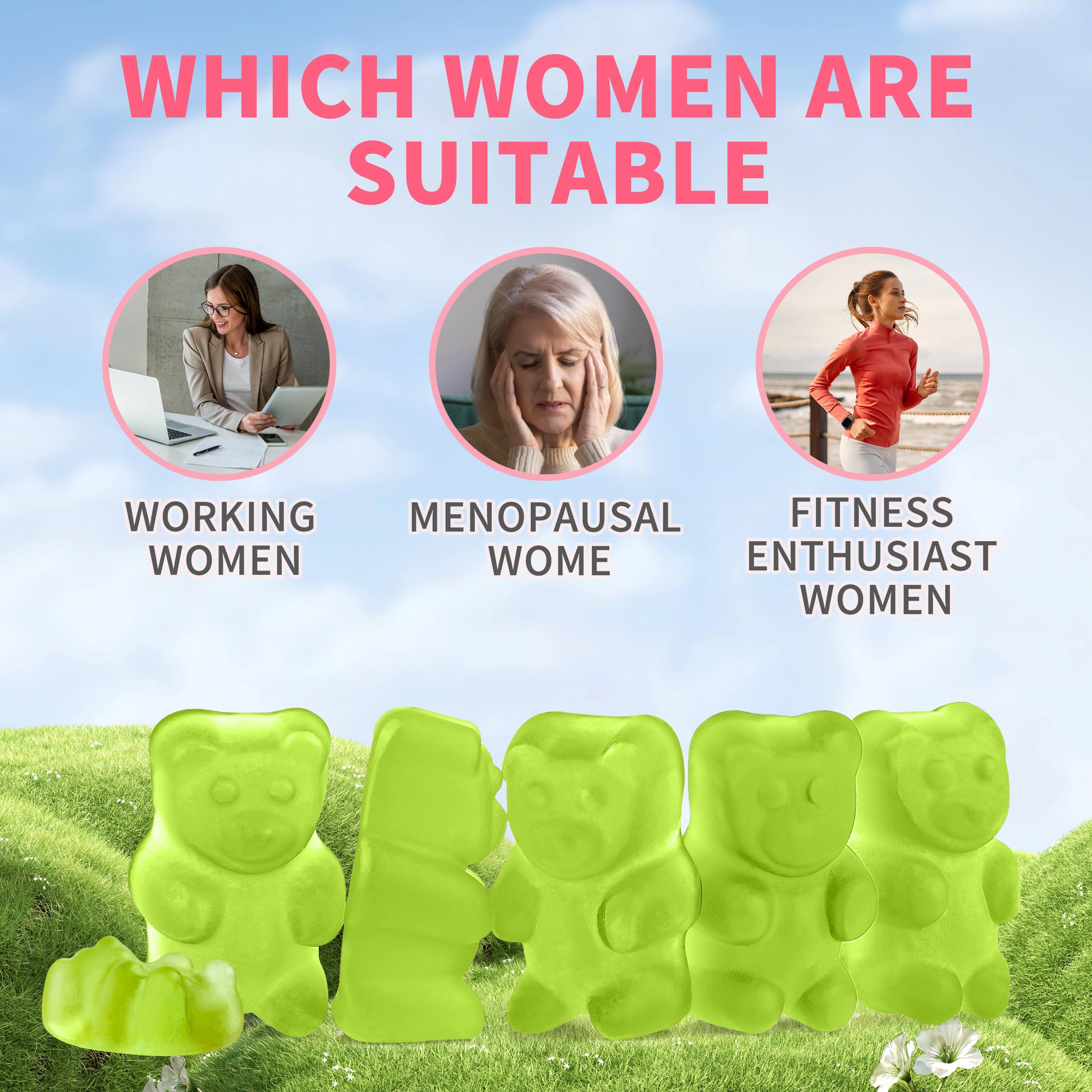 Hudetex vegan cortisol gummies plant based formula for daily use