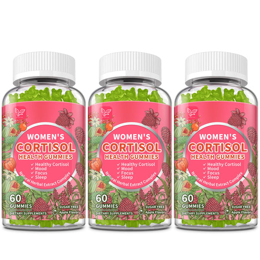 Hudetex Cortisol Gummies for Women apple flavored bottle supports daily balance