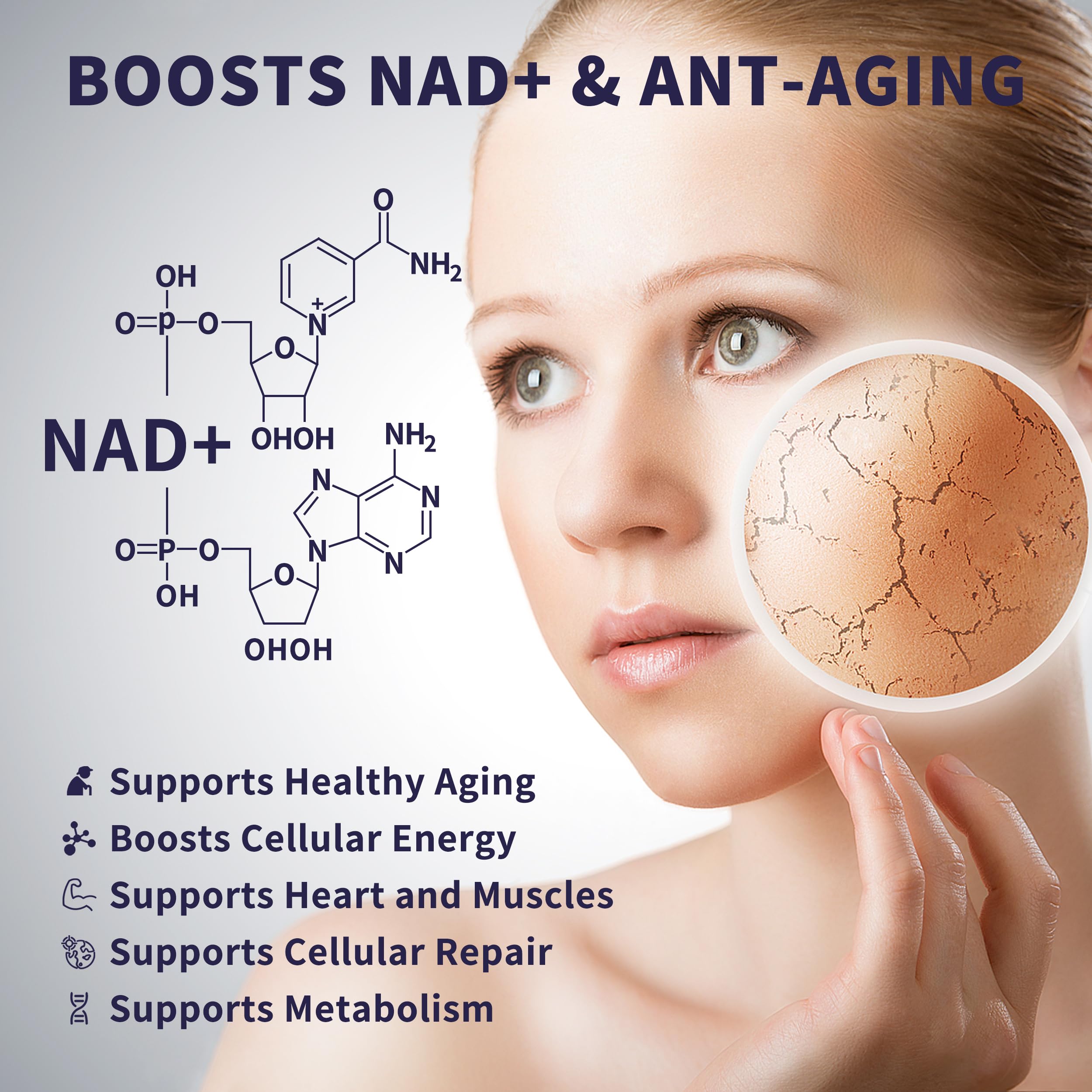 NAD drops in a glass of water illustrating versatile consumption