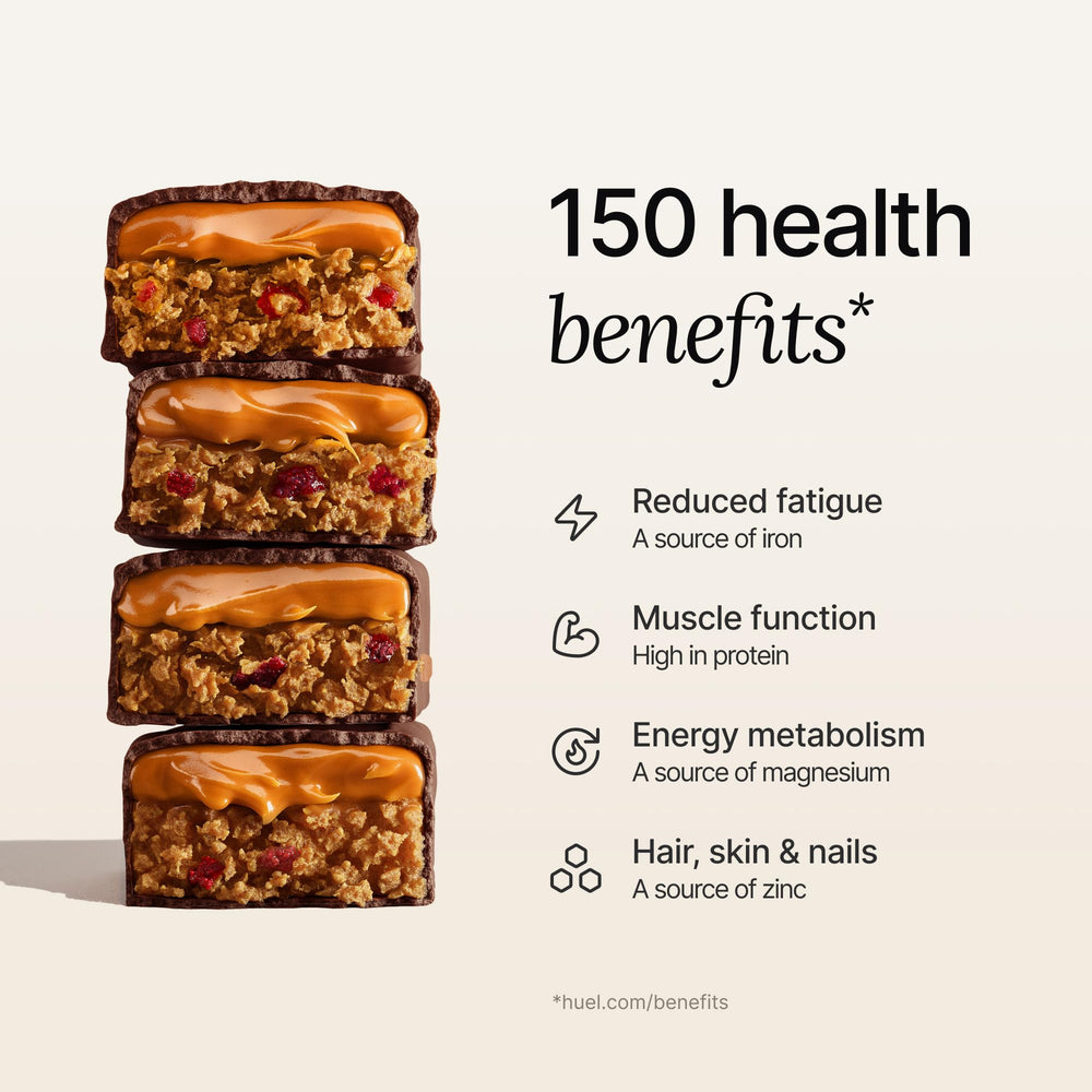 Huel Complete Nutrition bar 12-pack packaging front showing value and quantity