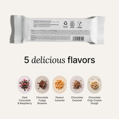 Huel bar ready-to-eat in office setting, quick nutrient boost.