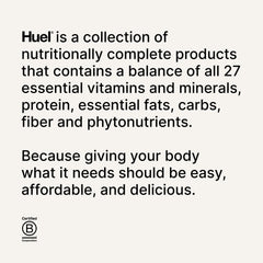 Huel Complete Nutrition bar shelf display, 12-pack showcased for shoppers