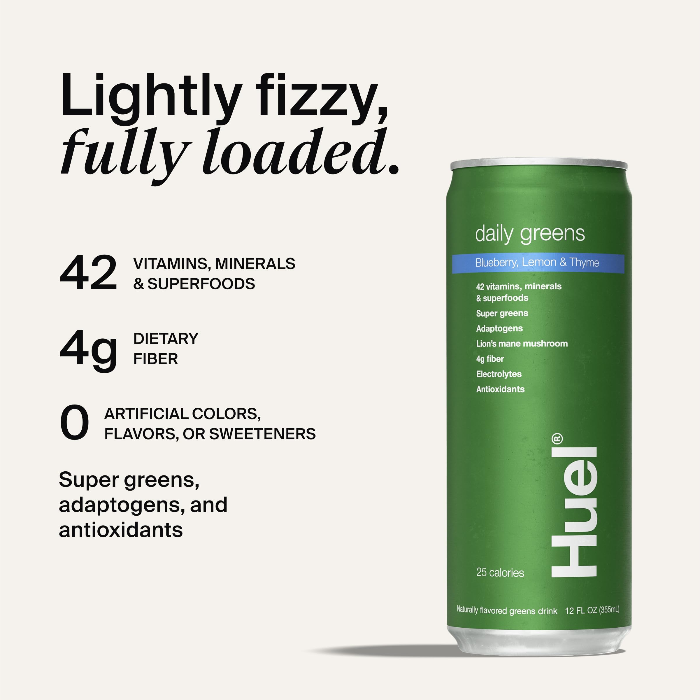 Close-up of Huel Daily Greens fruit-forward flavor notes