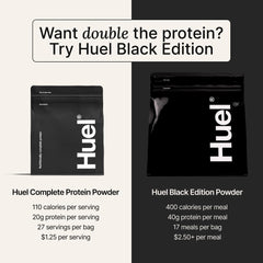 Eco-friendly packaging concept with Huel branding