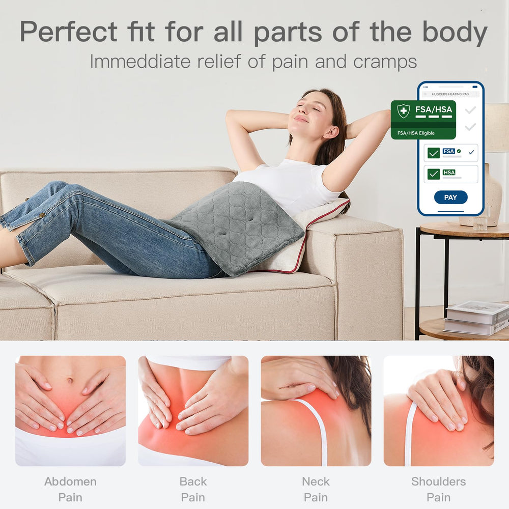 Hugcubs heating pad helps menstrual cramps with personalized warmth