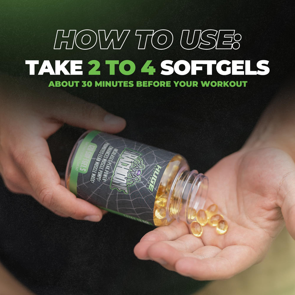 Huge Supplements Arachidone serving setup suggests easy daily intake.