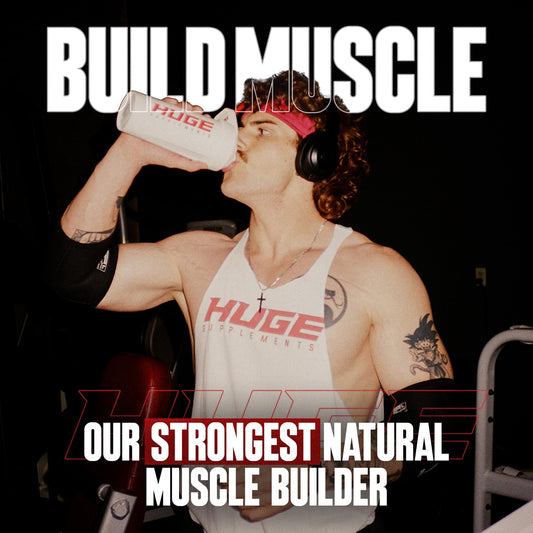 Huge Supplements Ecdysterone capsules highlight a 1000mg dose for natural muscle support.