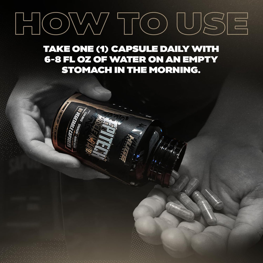 Huge Supplements Epitech Epicatechin shown with gym gear suggests training-focused supplementation.