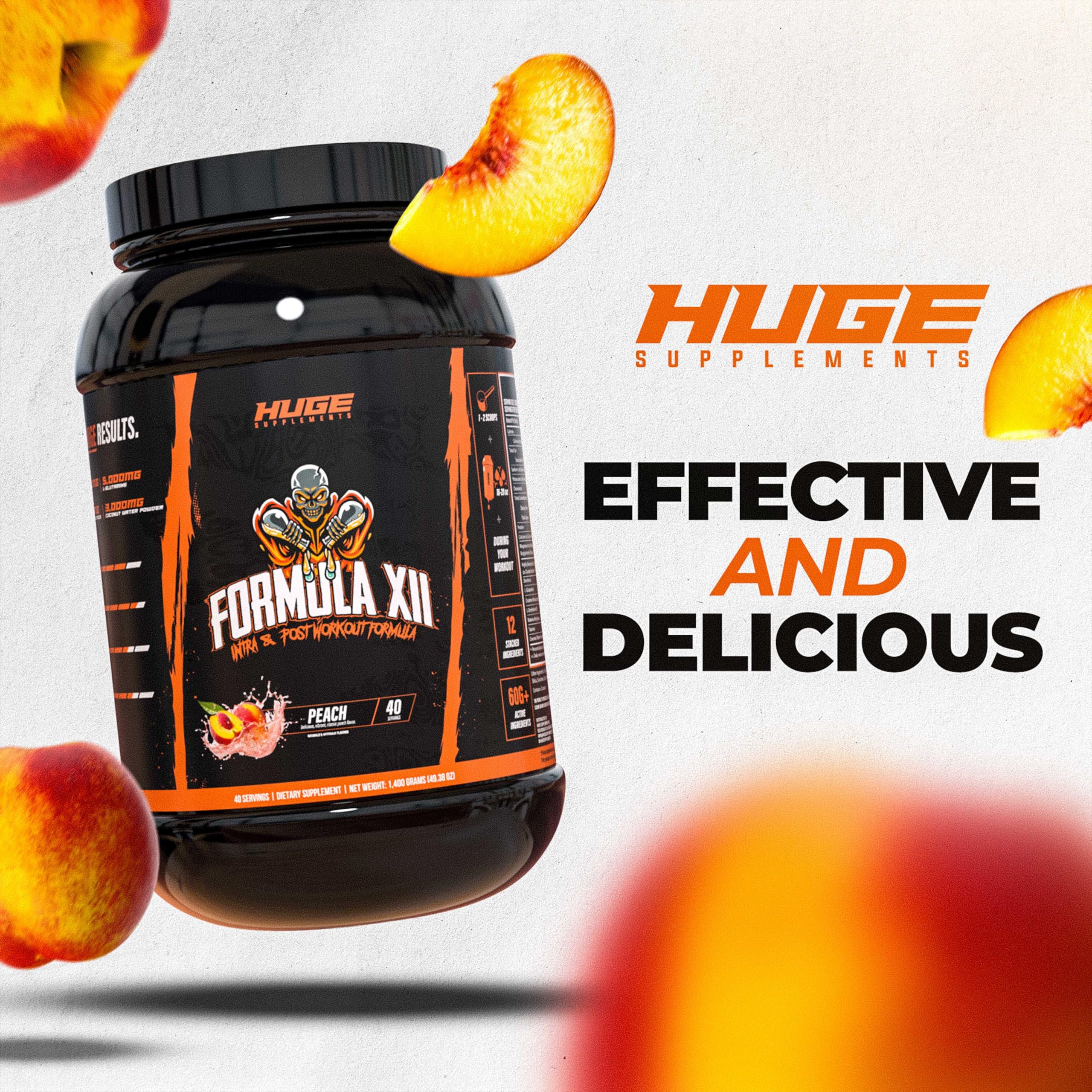 Huge Supplements Formula XII carbon dextrin focus powder fuels endurance and fast energy.