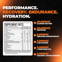 Huge Supplements Formula XII tub label highlights 12 science-backed ingredients for performance.