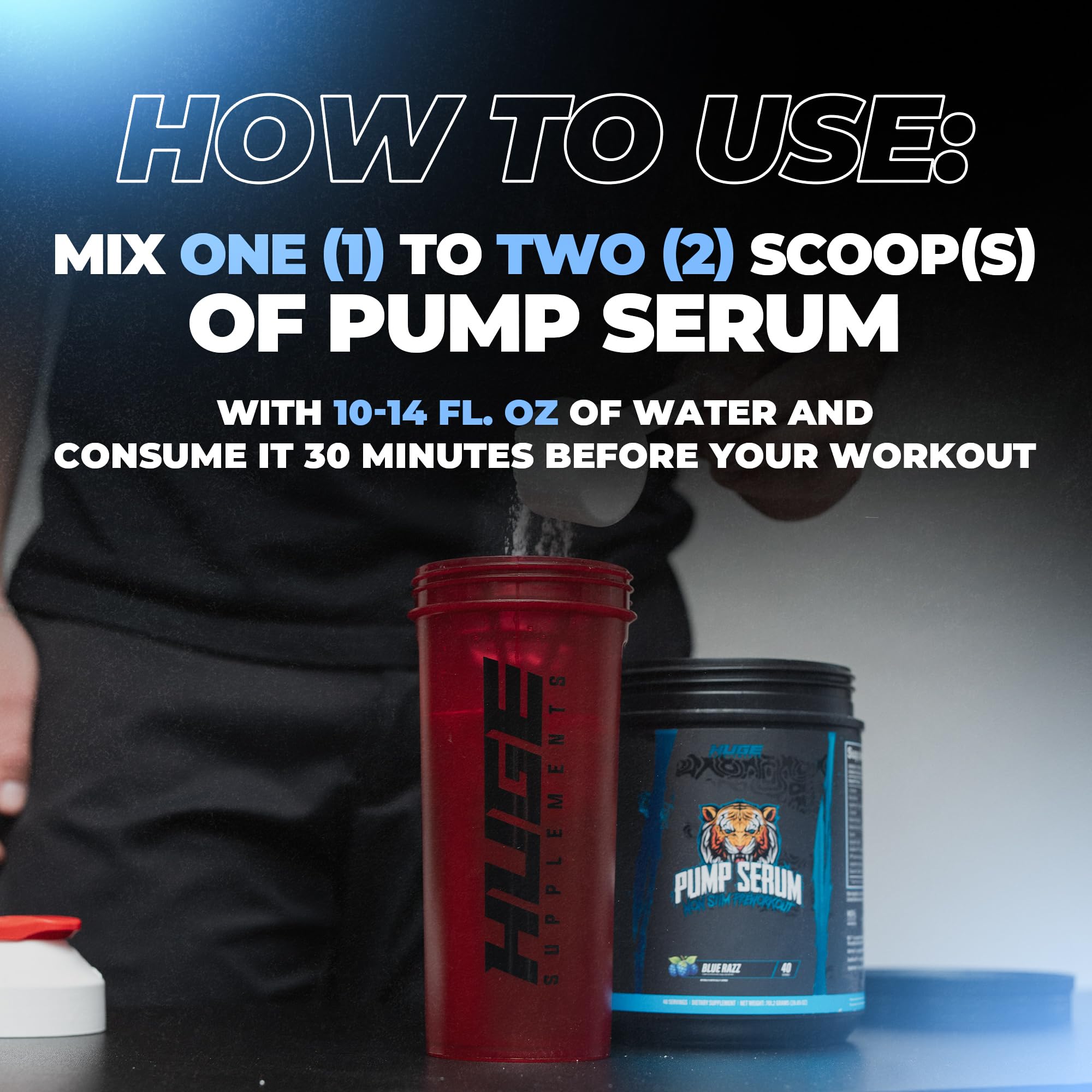 Huge Supplements Pump Serum workout-setup signals stim-free performance for training.
