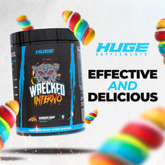 Huge Supplements Wrecked Inferno Watermelon flavor visuals ready for mixing