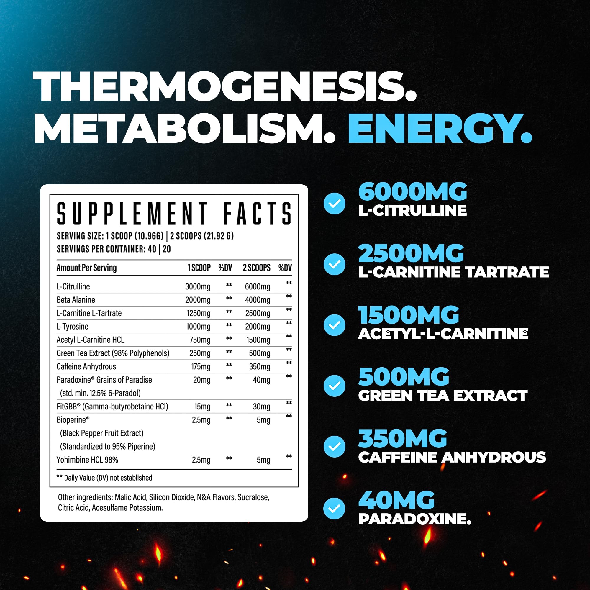Huge Supplements Wrecked Inferno back label shows transparent ingredient dosage