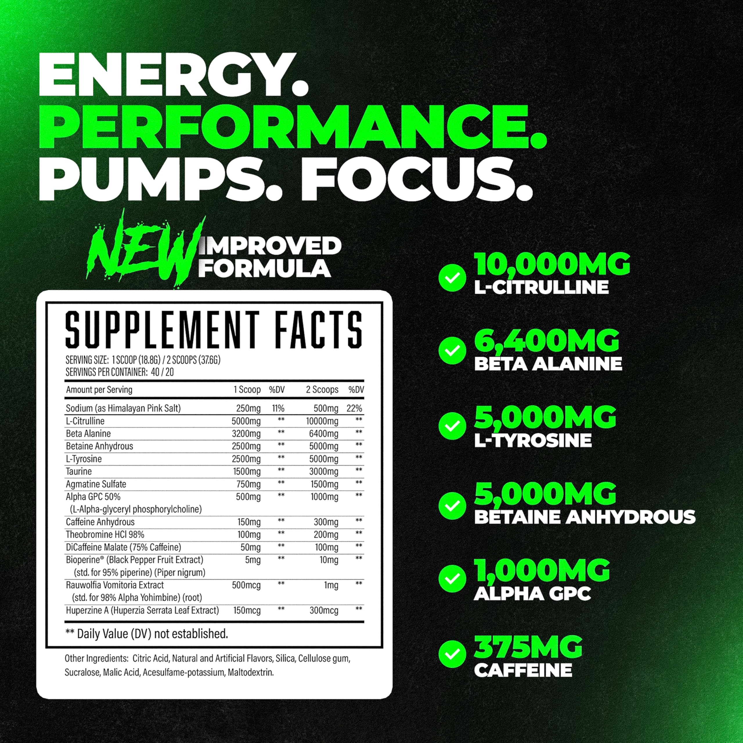 Huge Supplements Wrecked scoop highlights convenient serving for focused workouts.