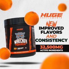 Huge Supplements Wrecked shaker demonstrating smooth taste and mixability