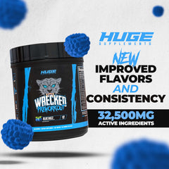 Huge Supplements Wrecked training session emphasizing focus and energy