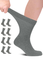 Hugh Ugoli men's cotton diabetic crew socks with seamless design for all-day comfort.