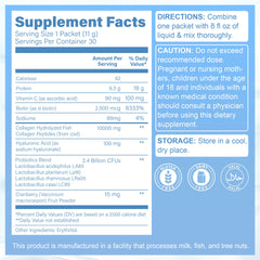 HUGROSE unflavored collagen powder dissolves easily in beverages.