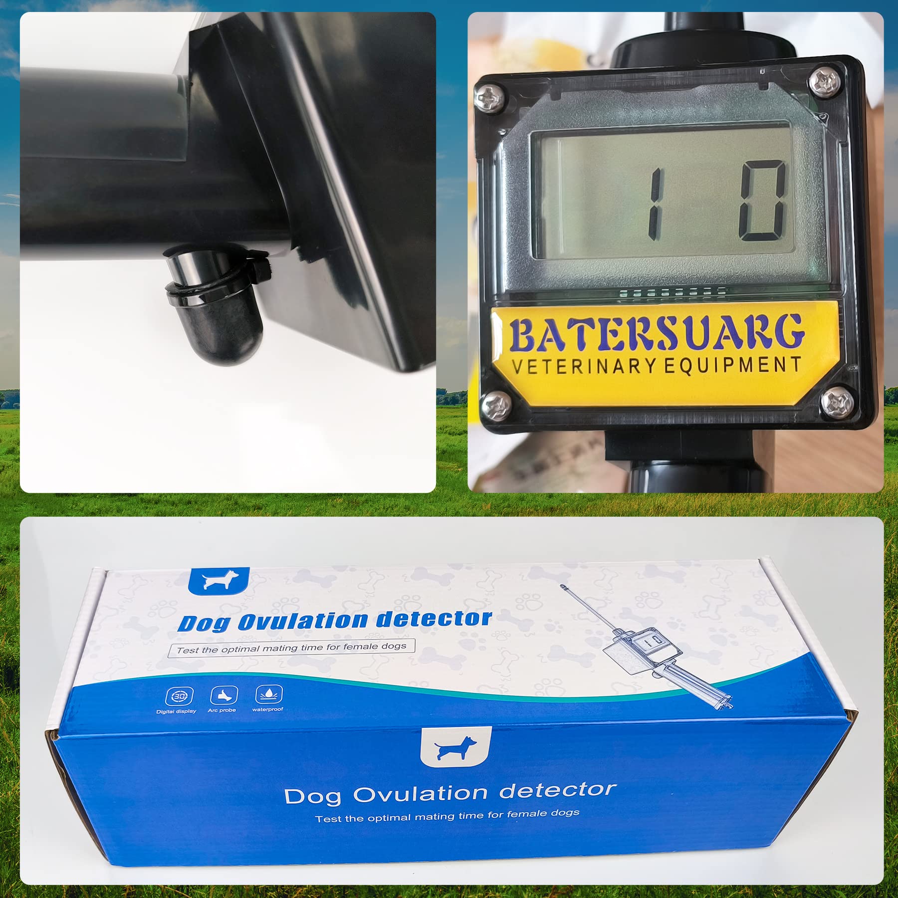 In-use HUHKOUAE detector reading indicating estrus timing