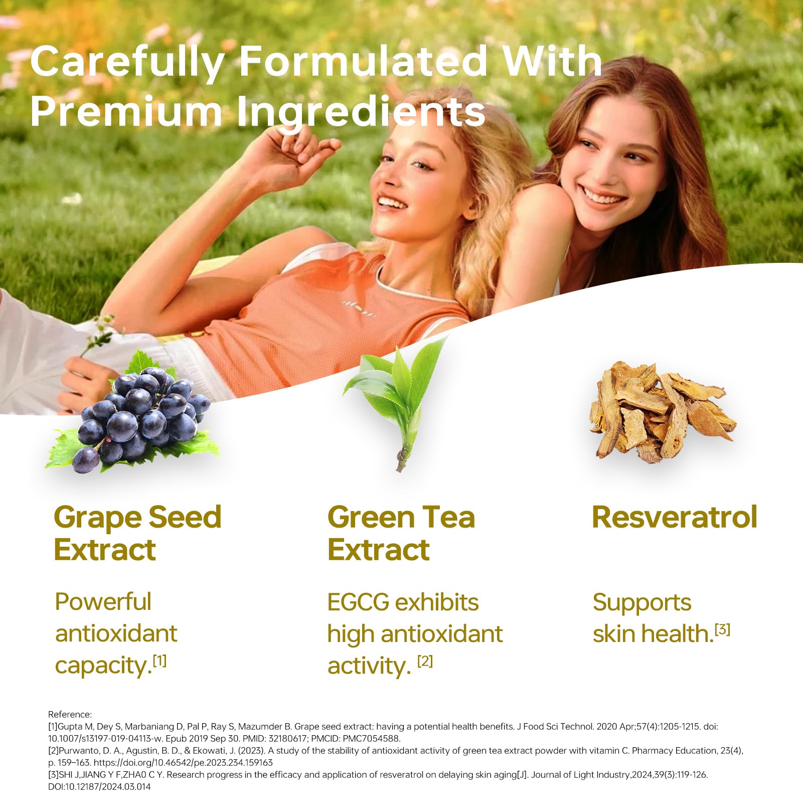 HUJ Cell Antiox+ capsules in hand illustrating an easy daily regimen