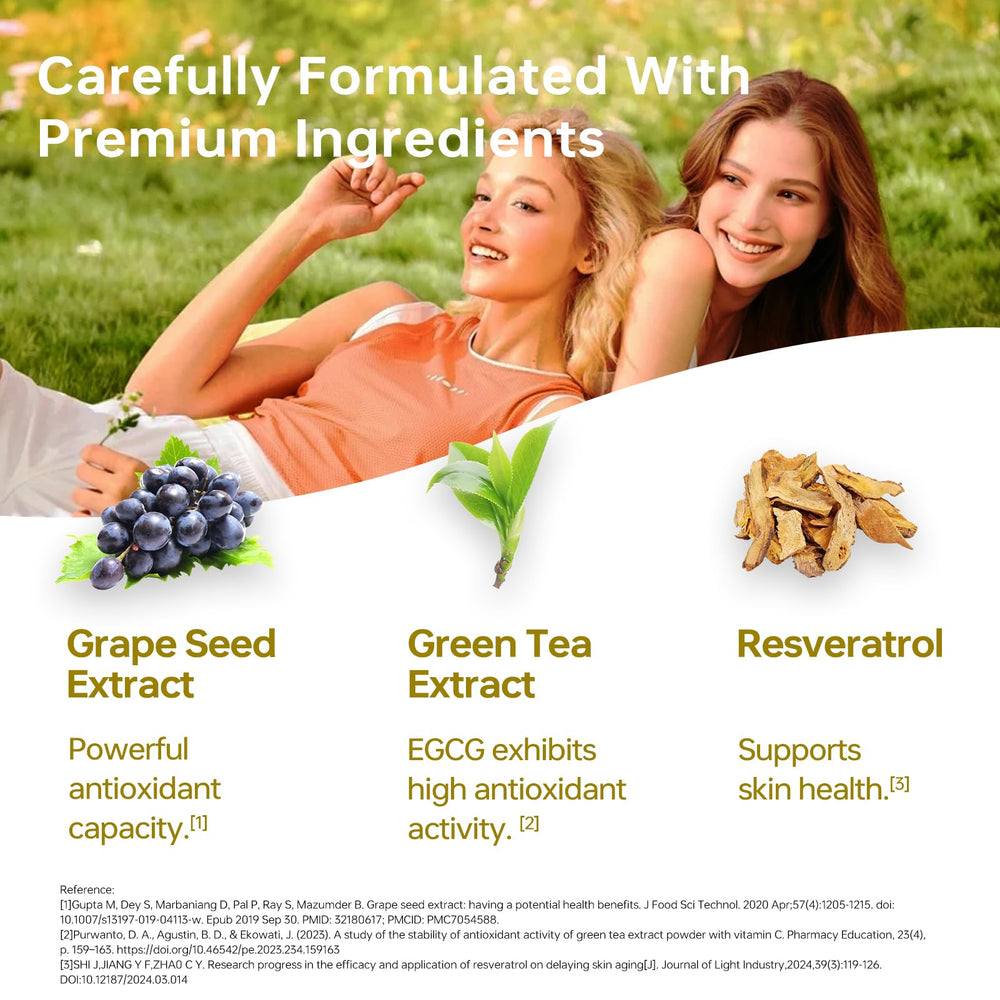 HUJ Cell Antiox+ capsules in hand illustrating an easy daily regimen