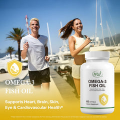 HUJ Omega-3 from Norway, pure deep-sea fish sourcing for quality.