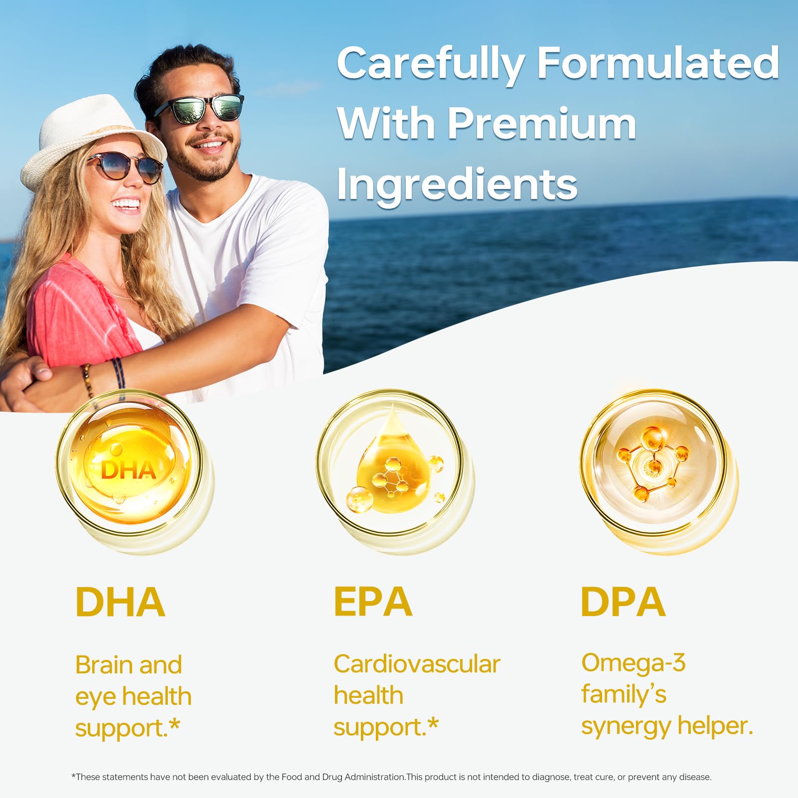 HUJ Omega-3 triglyceride form for better absorption and usability.