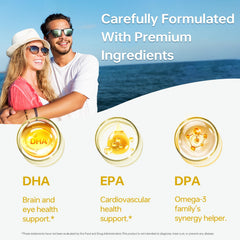HUJ Omega-3 triglyceride form for better absorption and usability.