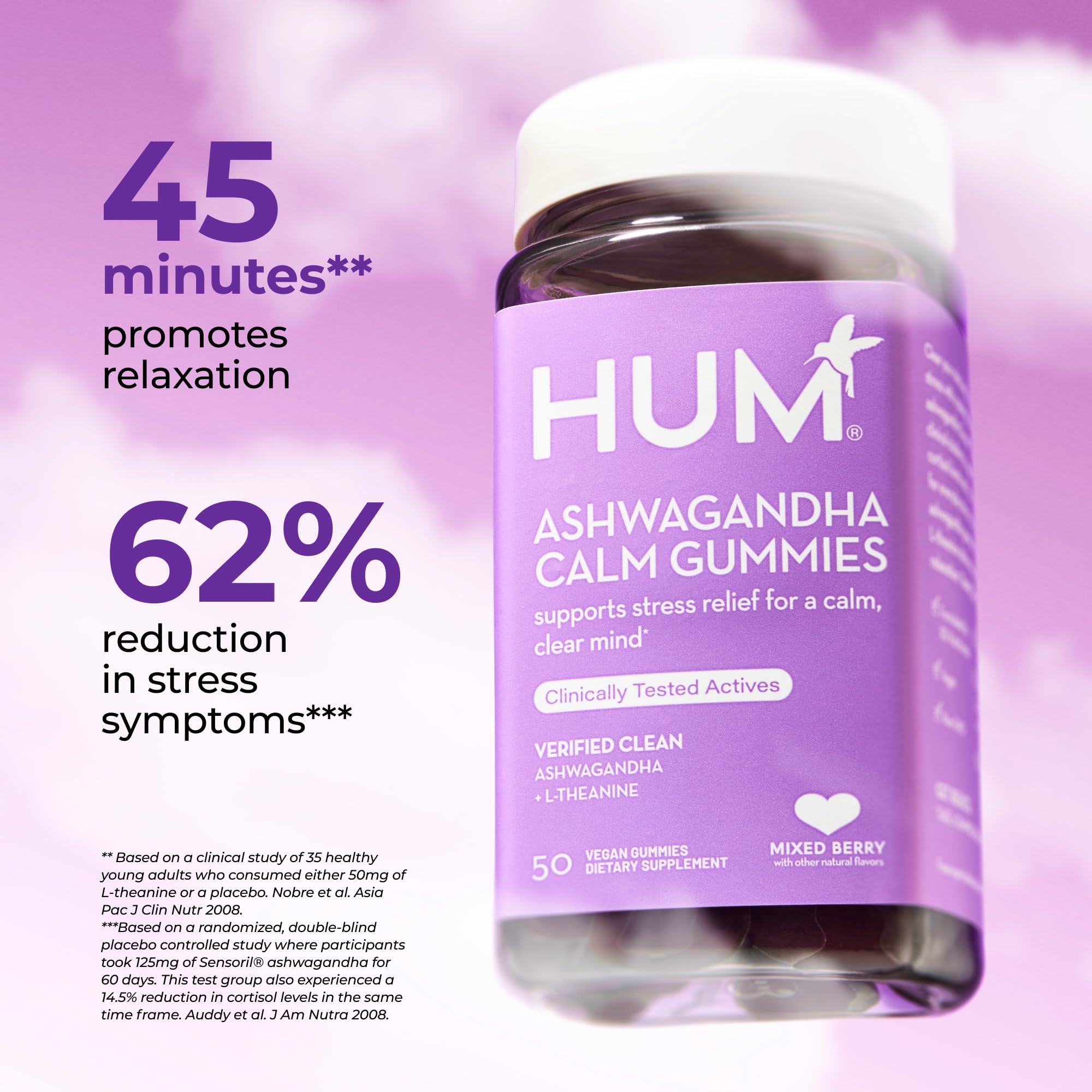 Gummies with fresh berries highlight the mixed berry taste.