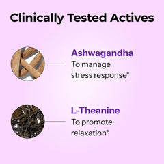 Label highlights Sensoril ashwagandha and L-theanine ingredients.