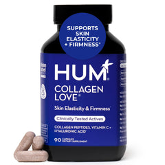 HUM Collagen Love Skin bottle for daily skin support and easy use.